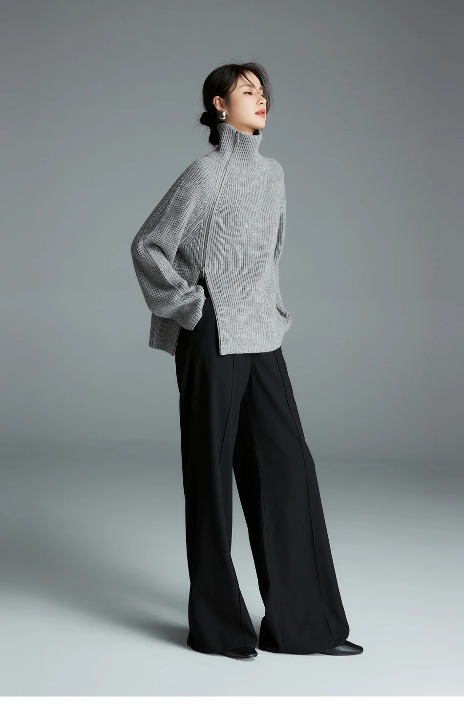 Sasha Oversized Turtleneck Sweater