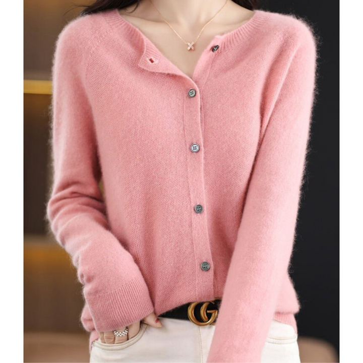 Maren Cashmere Button Cardigan