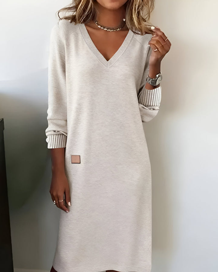 Marlo V Neck Midi Dress