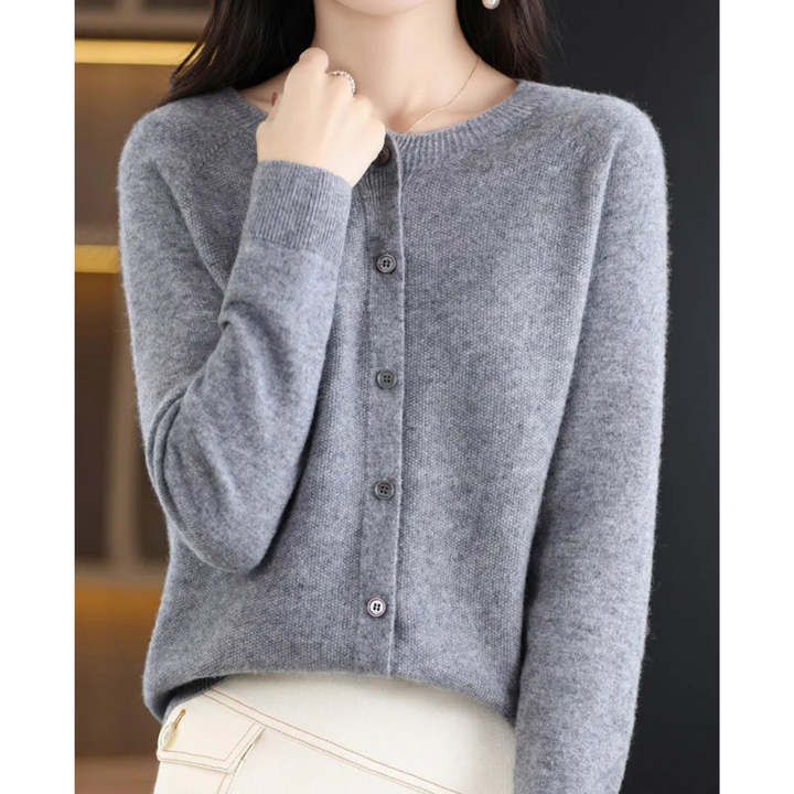 Maren Cashmere Button Cardigan