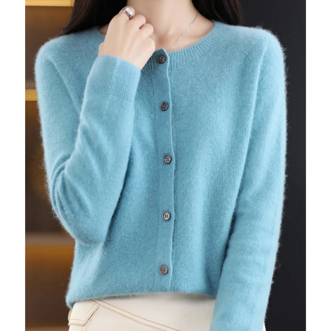 Maren Cashmere Button Cardigan