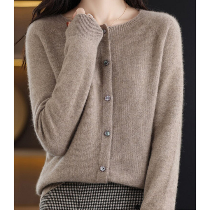 Maren Cashmere Button Cardigan