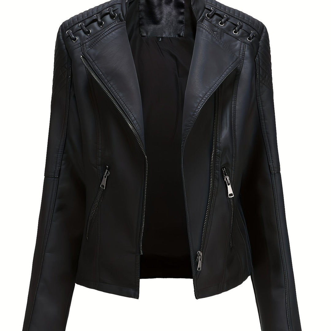 Verlan Asymmetric Zip Moto Jacket