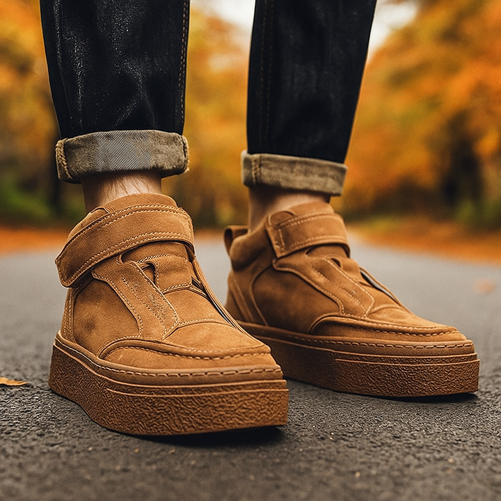 Brunello Suede Leather Sneakers