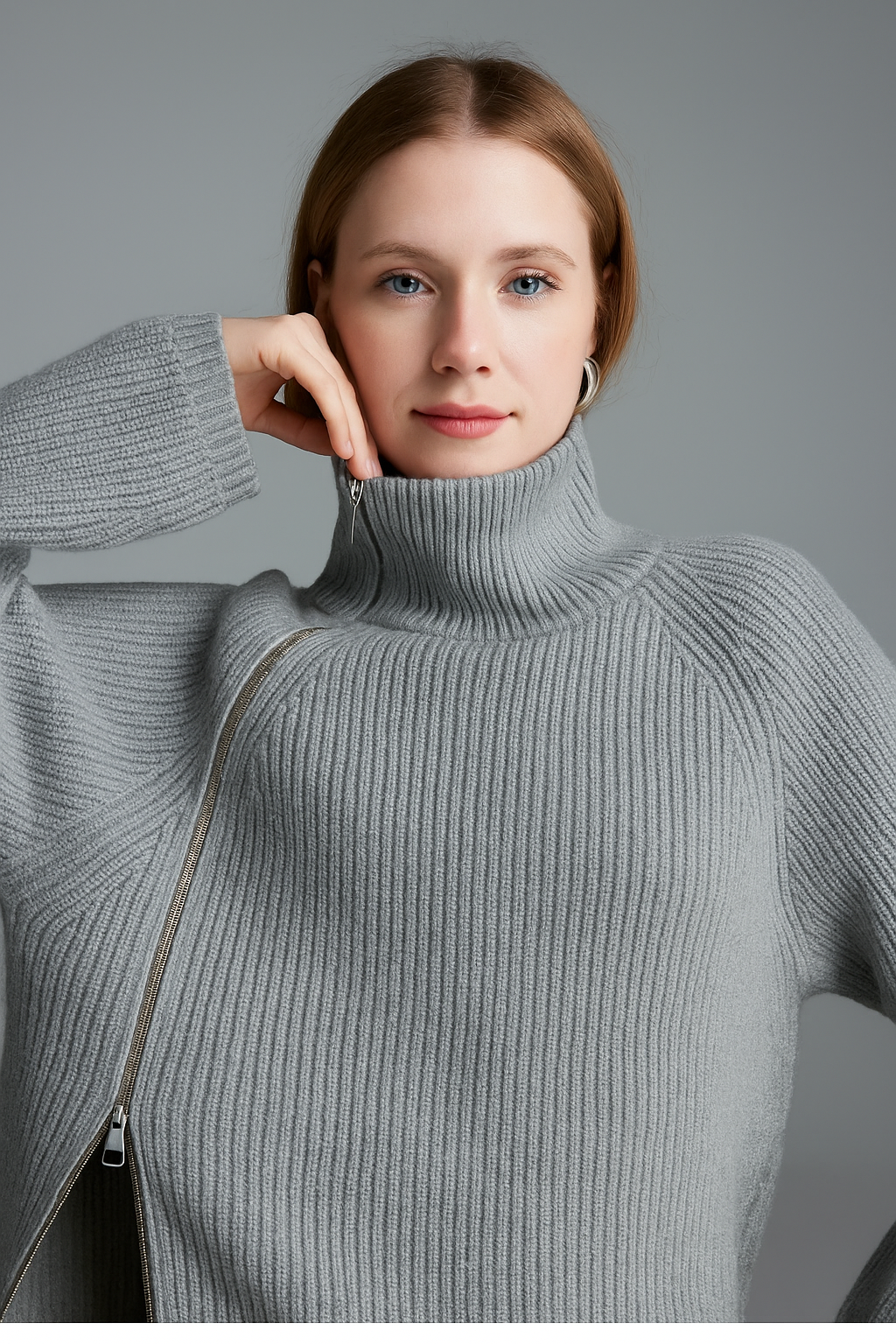 Sasha Oversized Turtleneck Sweater