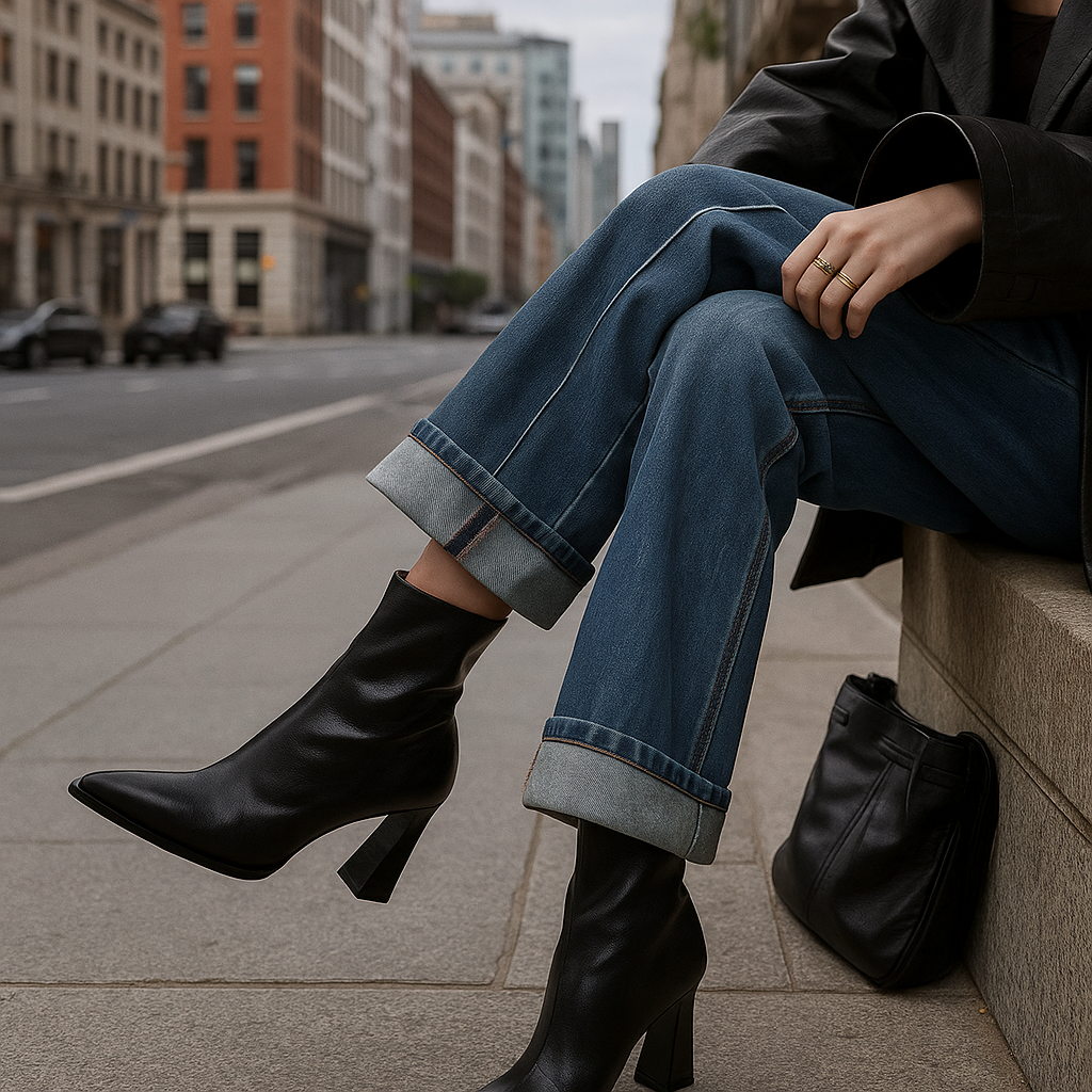 Monica Leather Ankle Boots