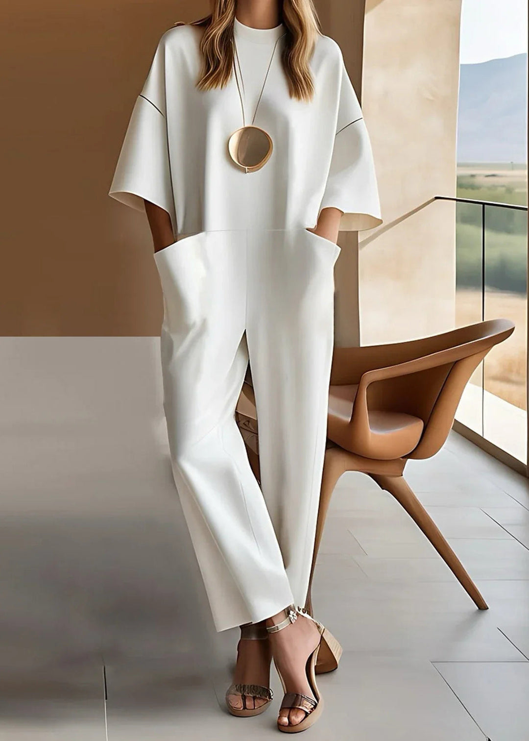 Perrin Wide Sleeve Jumpsuit