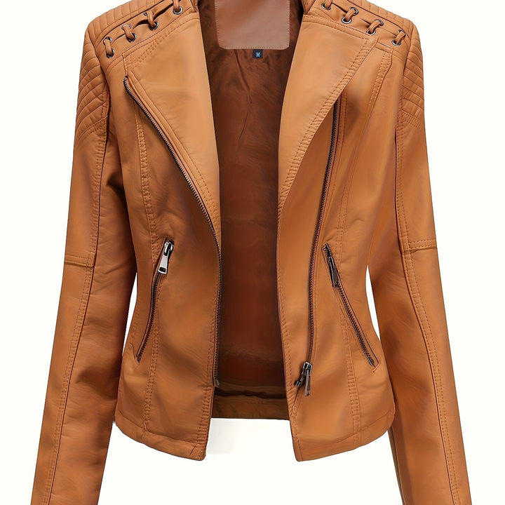 Verlan Asymmetric Zip Moto Jacket