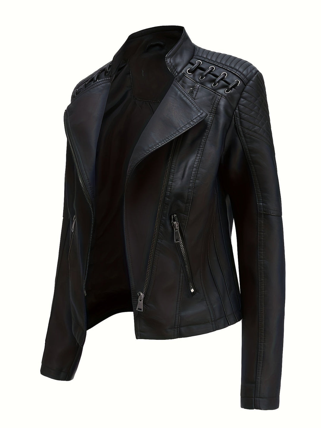 Verlan Asymmetric Zip Moto Jacket