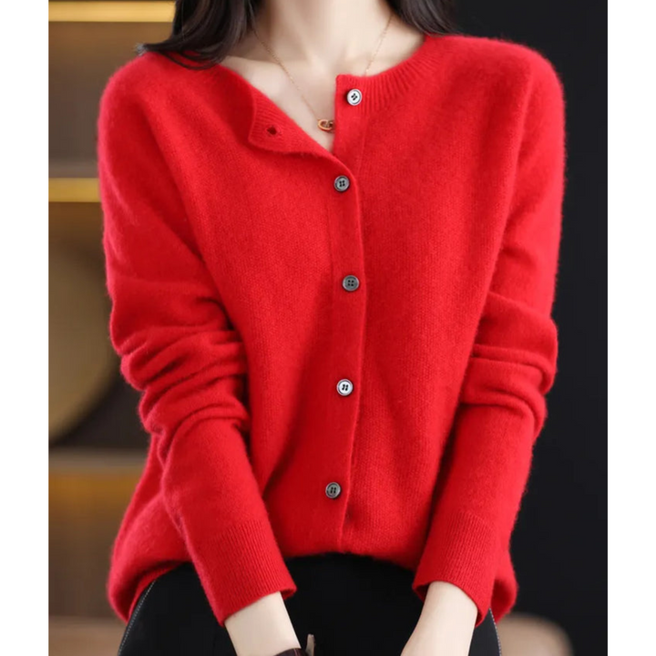Maren Cashmere Button Cardigan