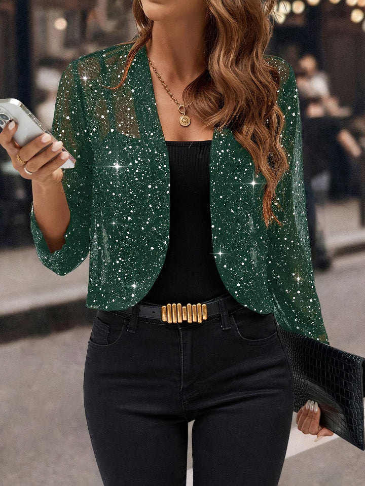 Chloe Shimmer Cropped Jacket
