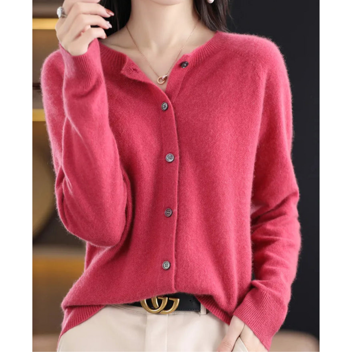 Maren Cashmere Button Cardigan