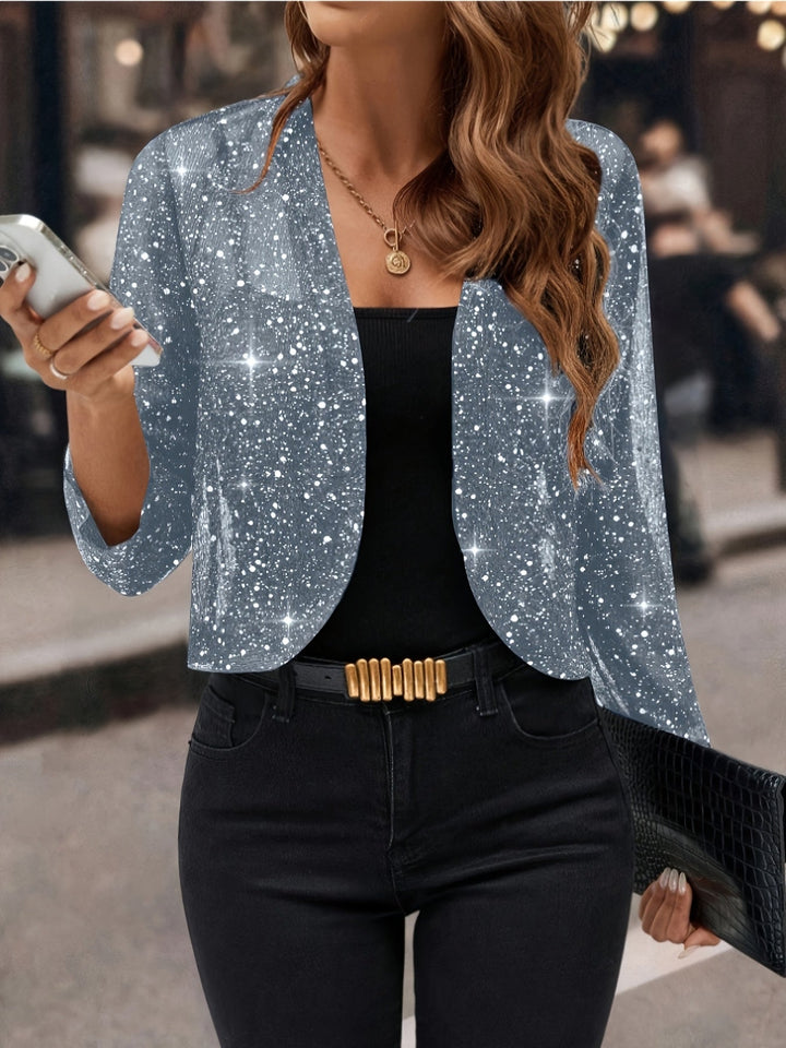 Chloe Shimmer Cropped Jacket