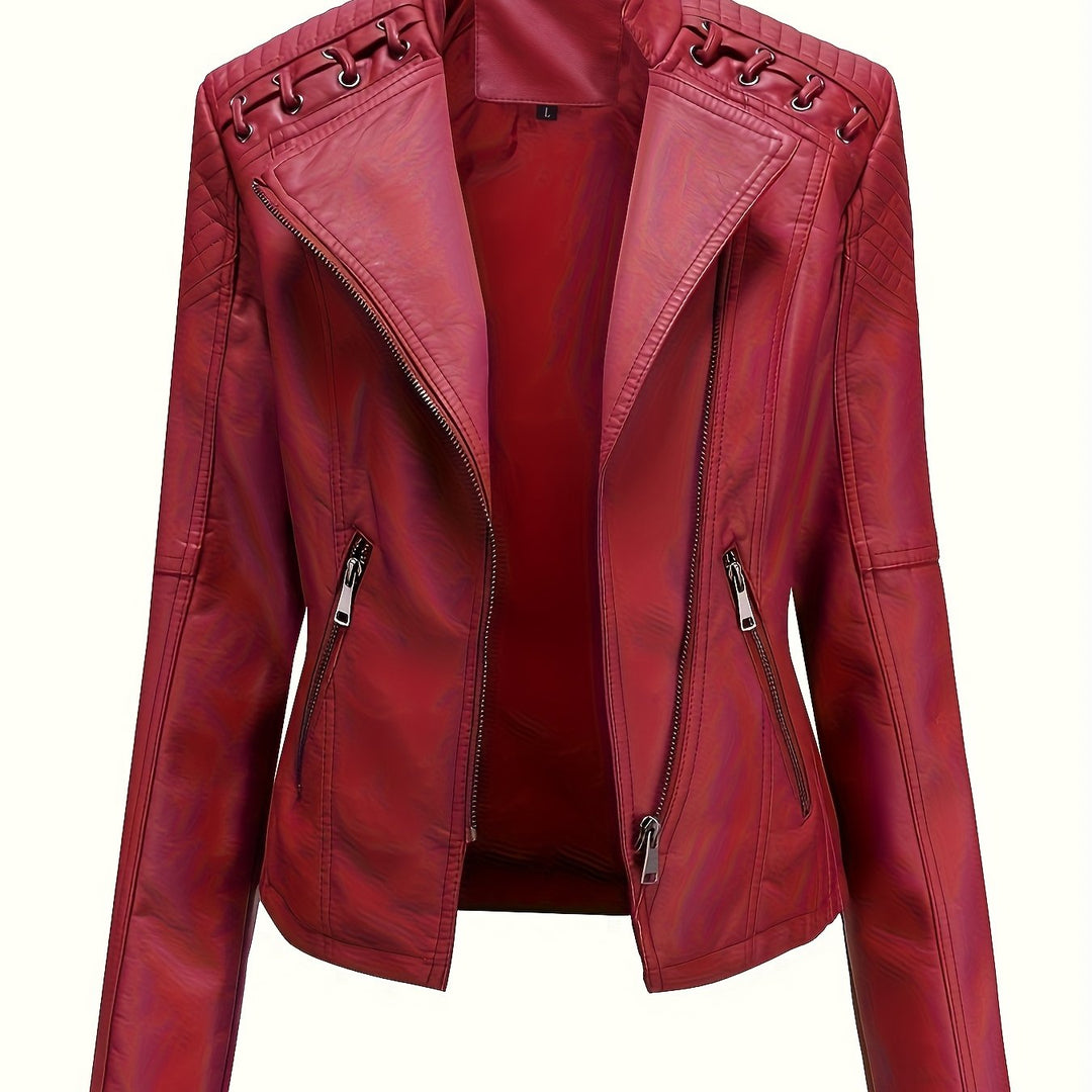 Verlan Asymmetric Zip Moto Jacket