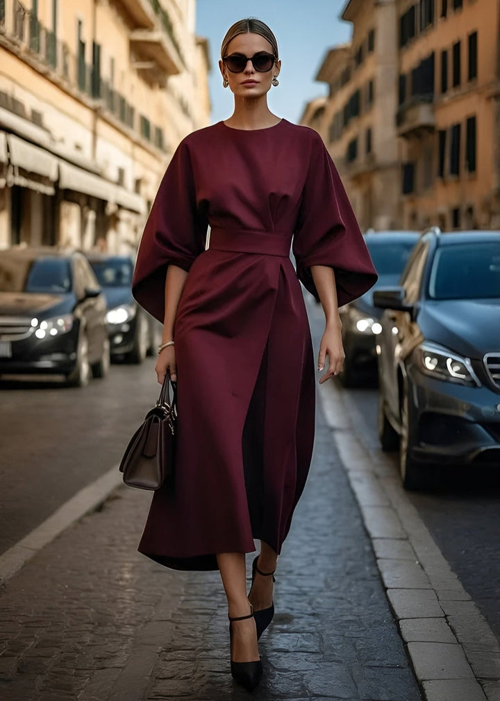Marget Flowy Belted Maxi Dress