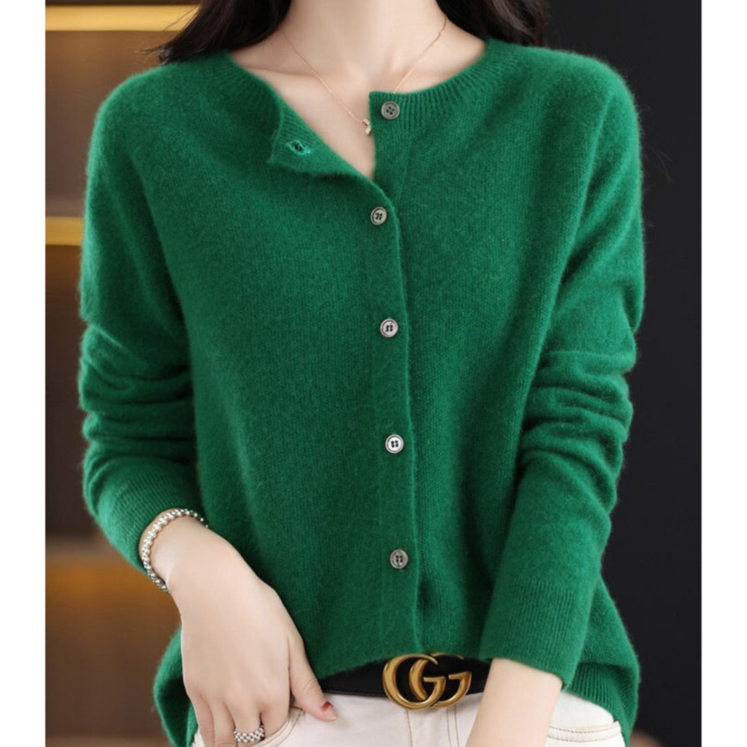 Maren Cashmere Button Cardigan