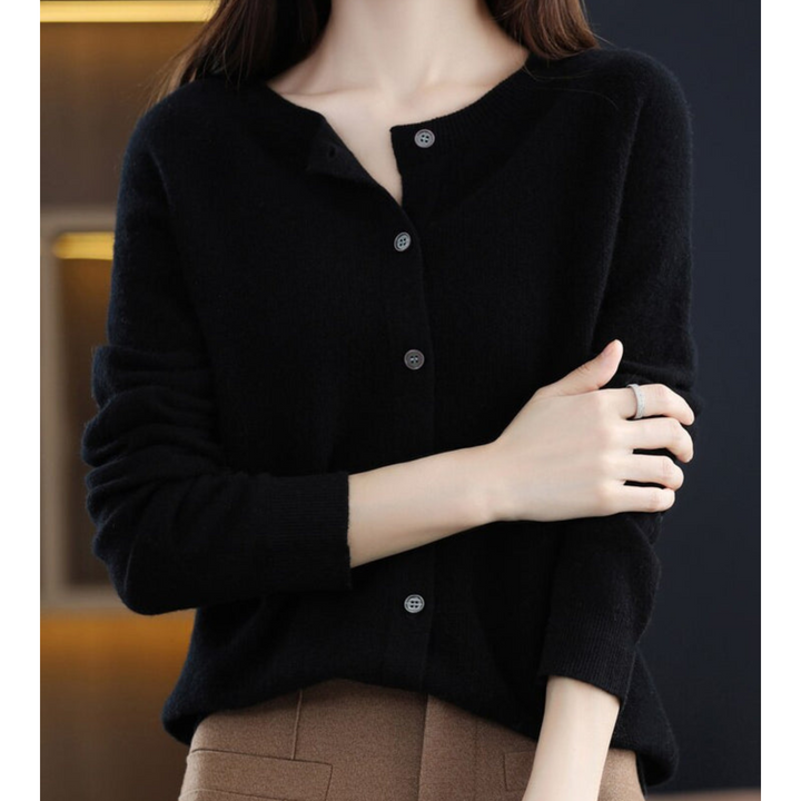 Maren Cashmere Button Cardigan