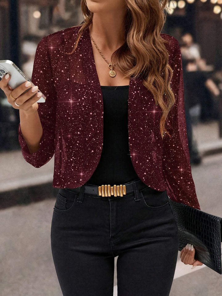 Chloe Shimmer Cropped Jacket