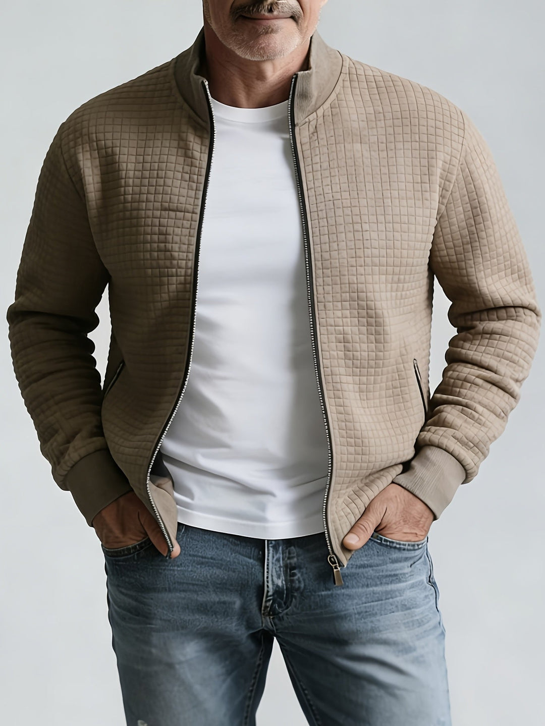 Gideon Stand-Collar Zip Jacket