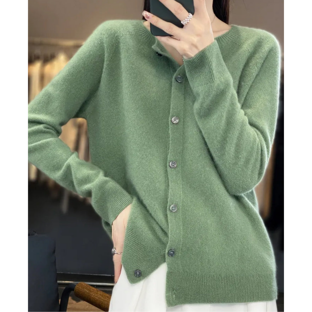Maren Cashmere Button Cardigan