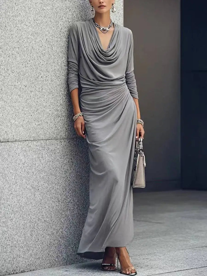 Sabine Draped Cowl Maxi Dress