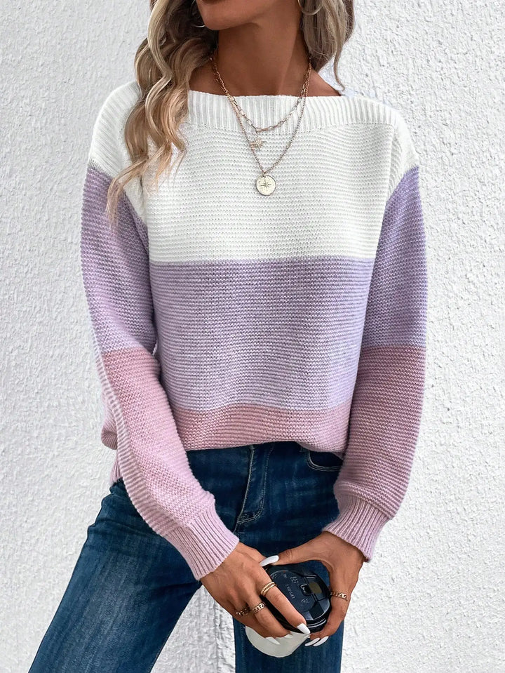 Nadia Color Block Sweater