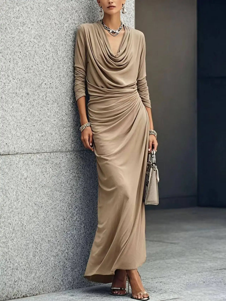 Sabine Draped Cowl Maxi Dress