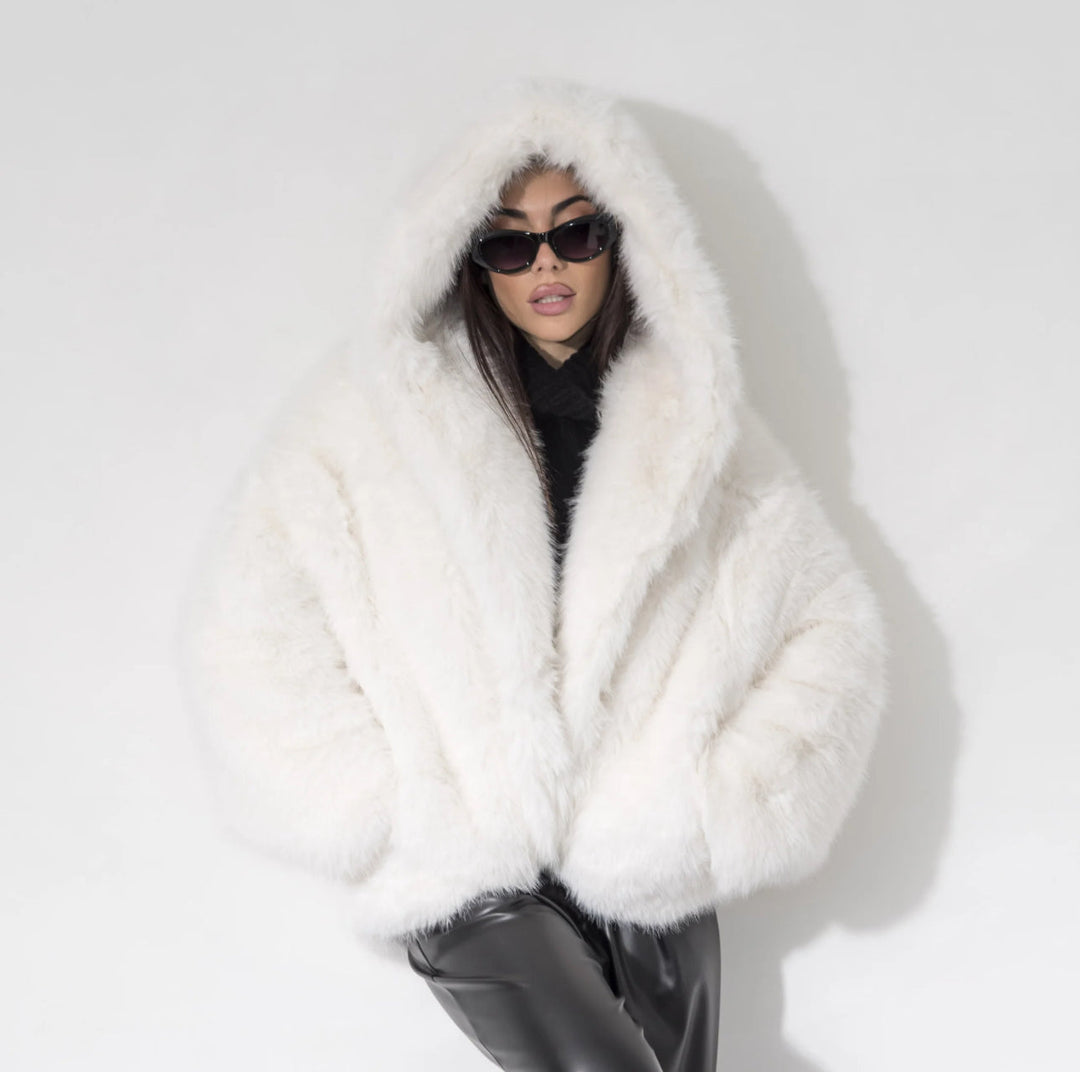 Juliana Soft Fur Hooded Coat