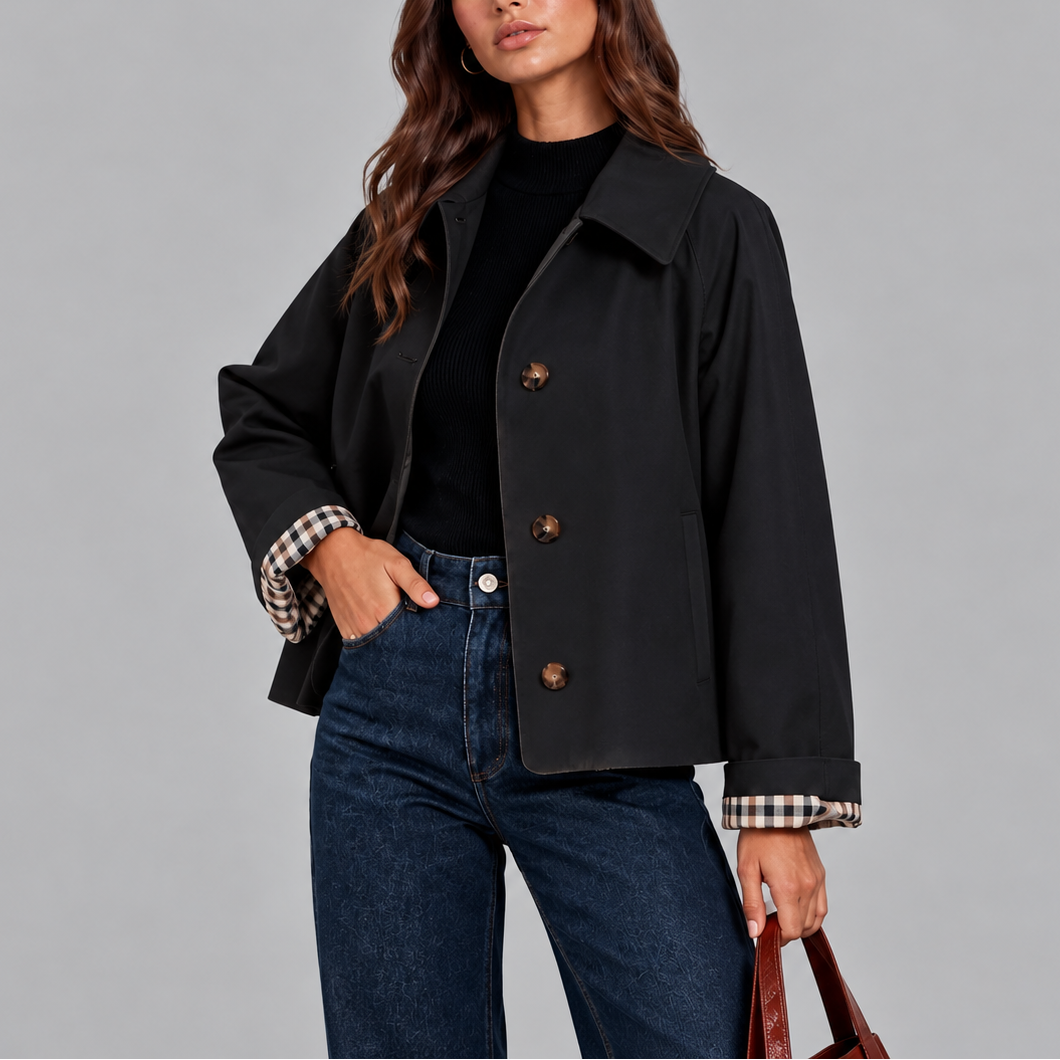 Cosima Cropped Trench Jacket