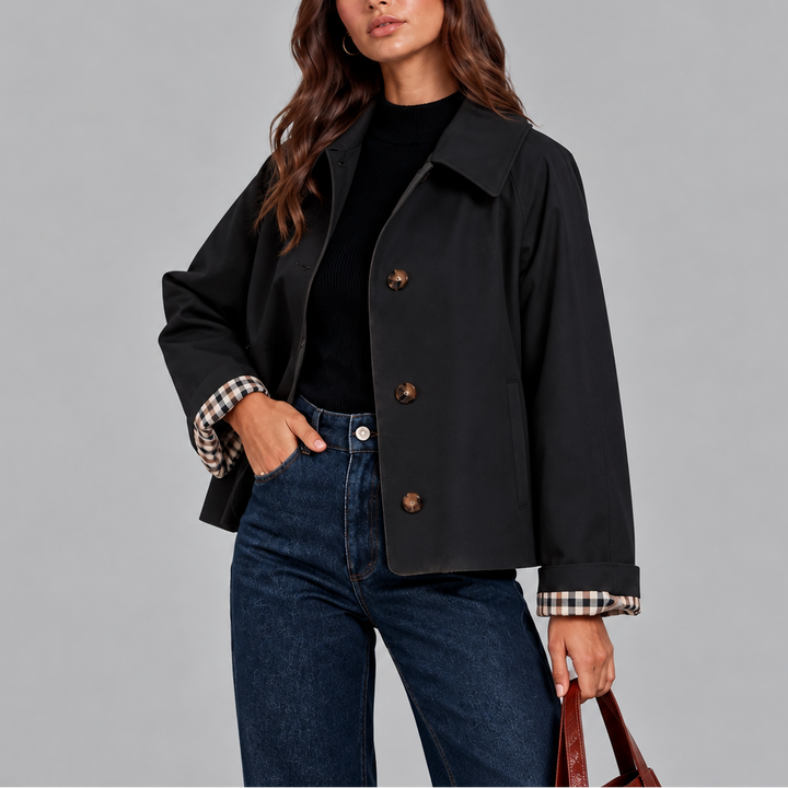 Cosima Cropped Trench Jacket