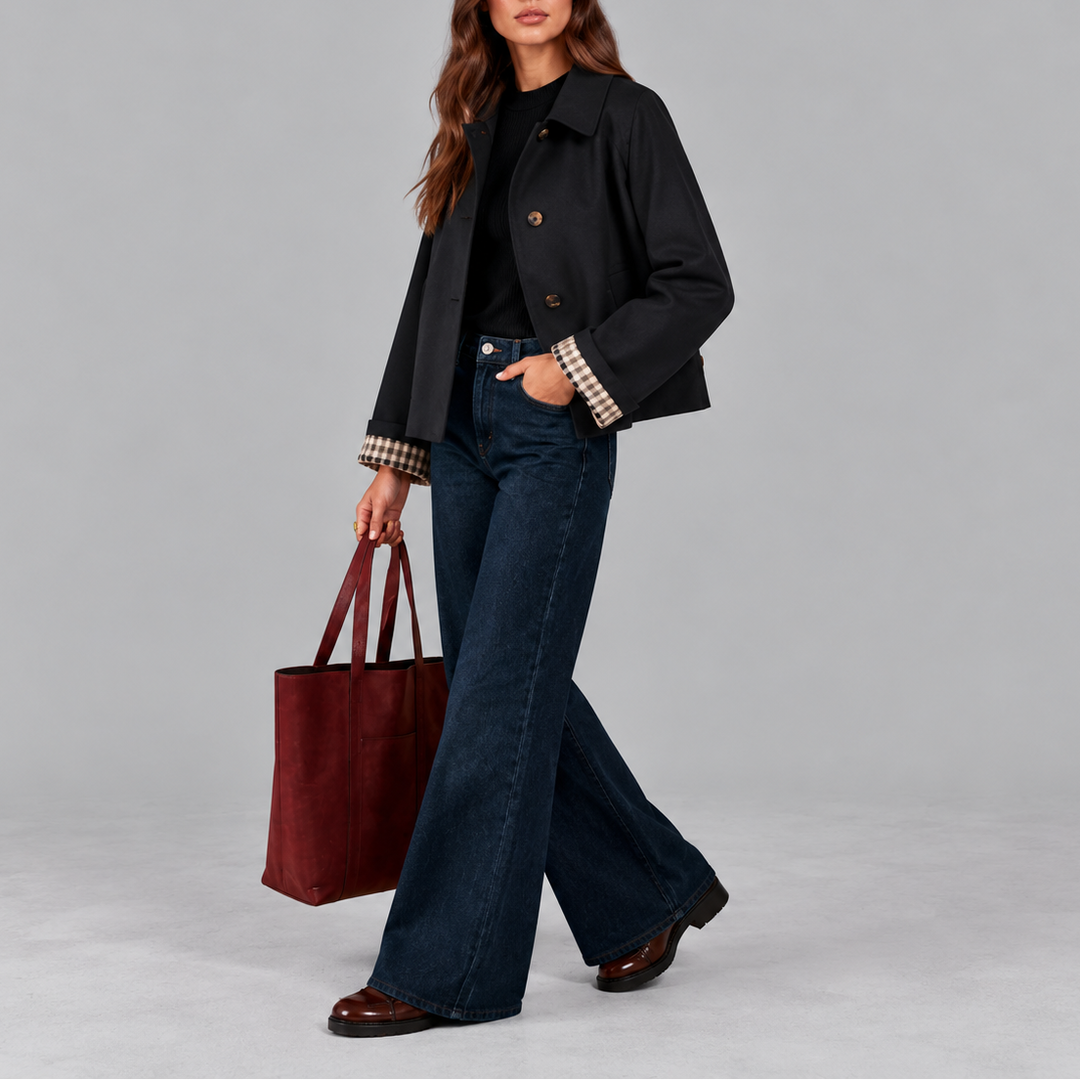 Cosima Cropped Trench Jacket