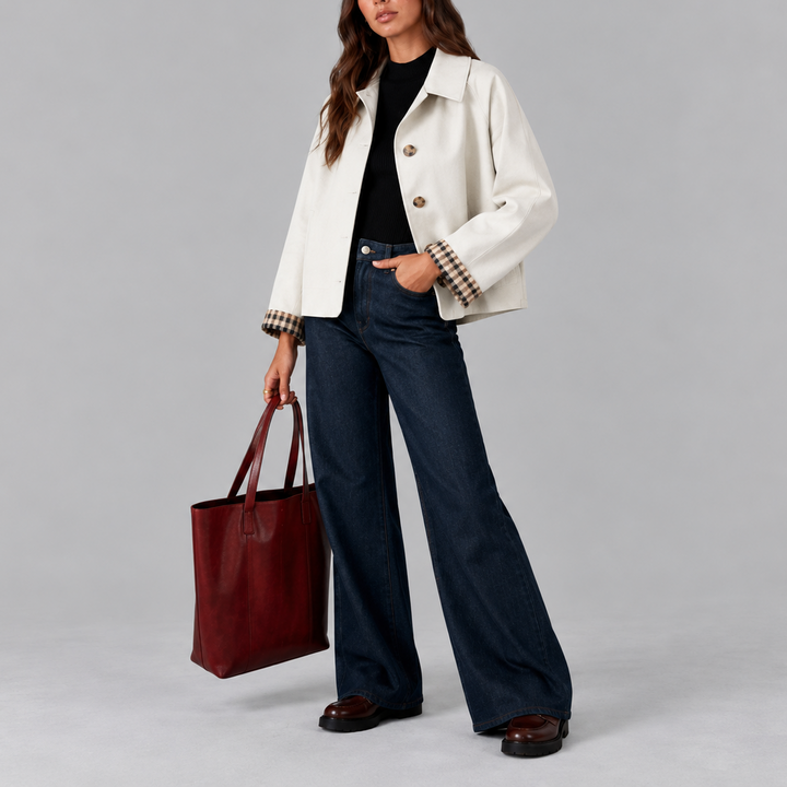 Cosima Cropped Trench Jacket
