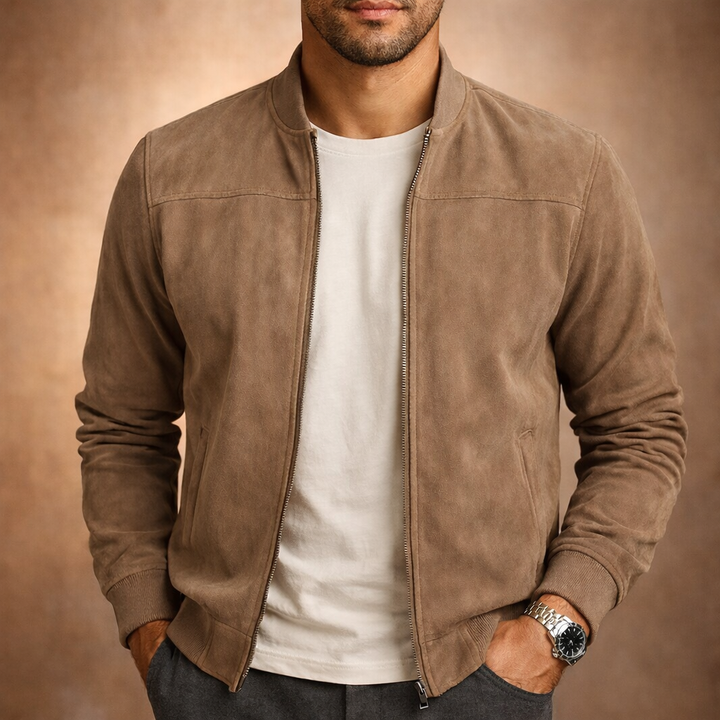 Camden Suede Bomber Jacket