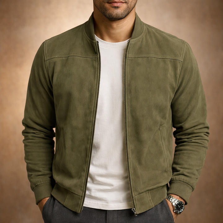 Camden Suede Bomber Jacket