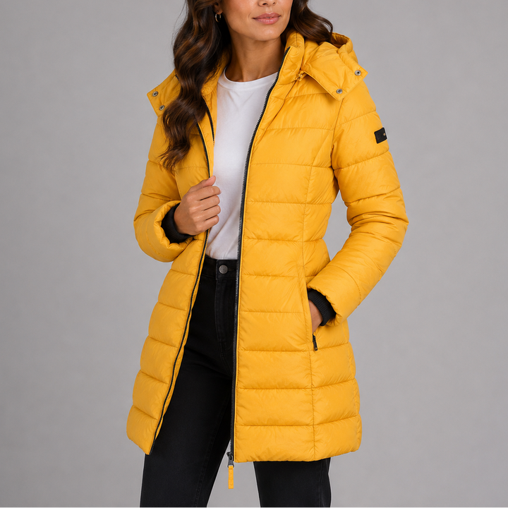Seraphine Channel Quilted Puffer