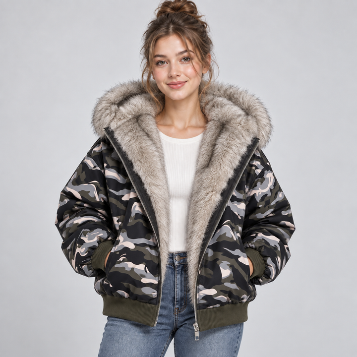 Marabel Faux Fur Puffer Jacket