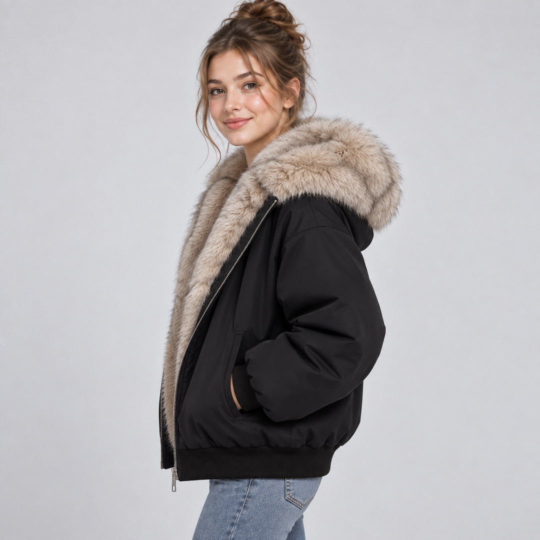 Marabel Faux Fur Puffer Jacket