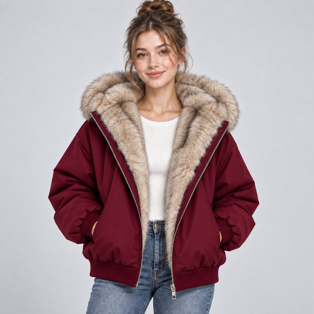 Marabel Faux Fur Puffer Jacket