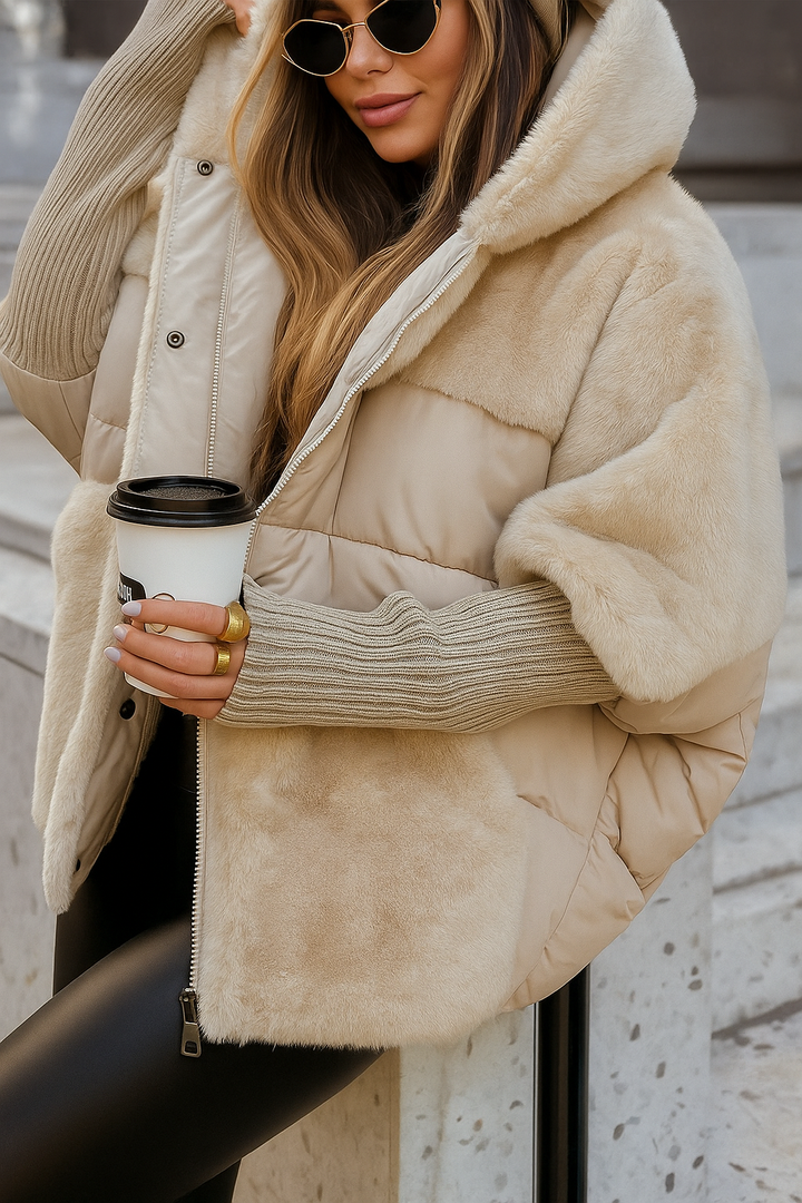 Frances Quilted Hooded Coat