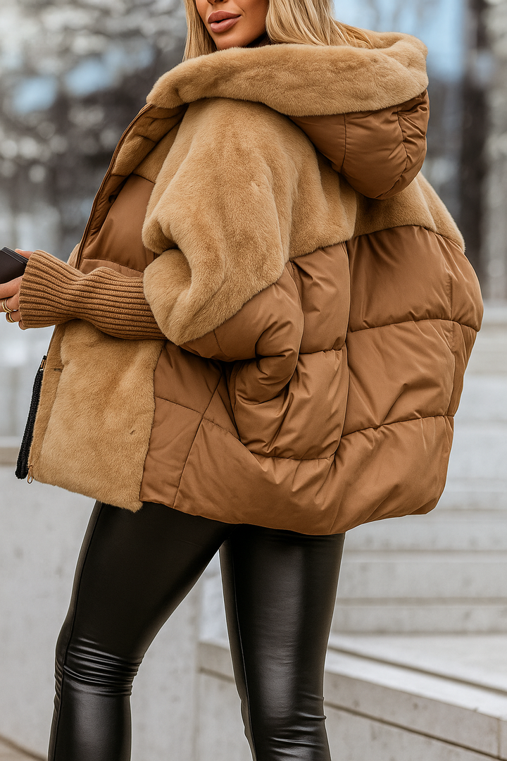 Frances Quilted Hooded Coat