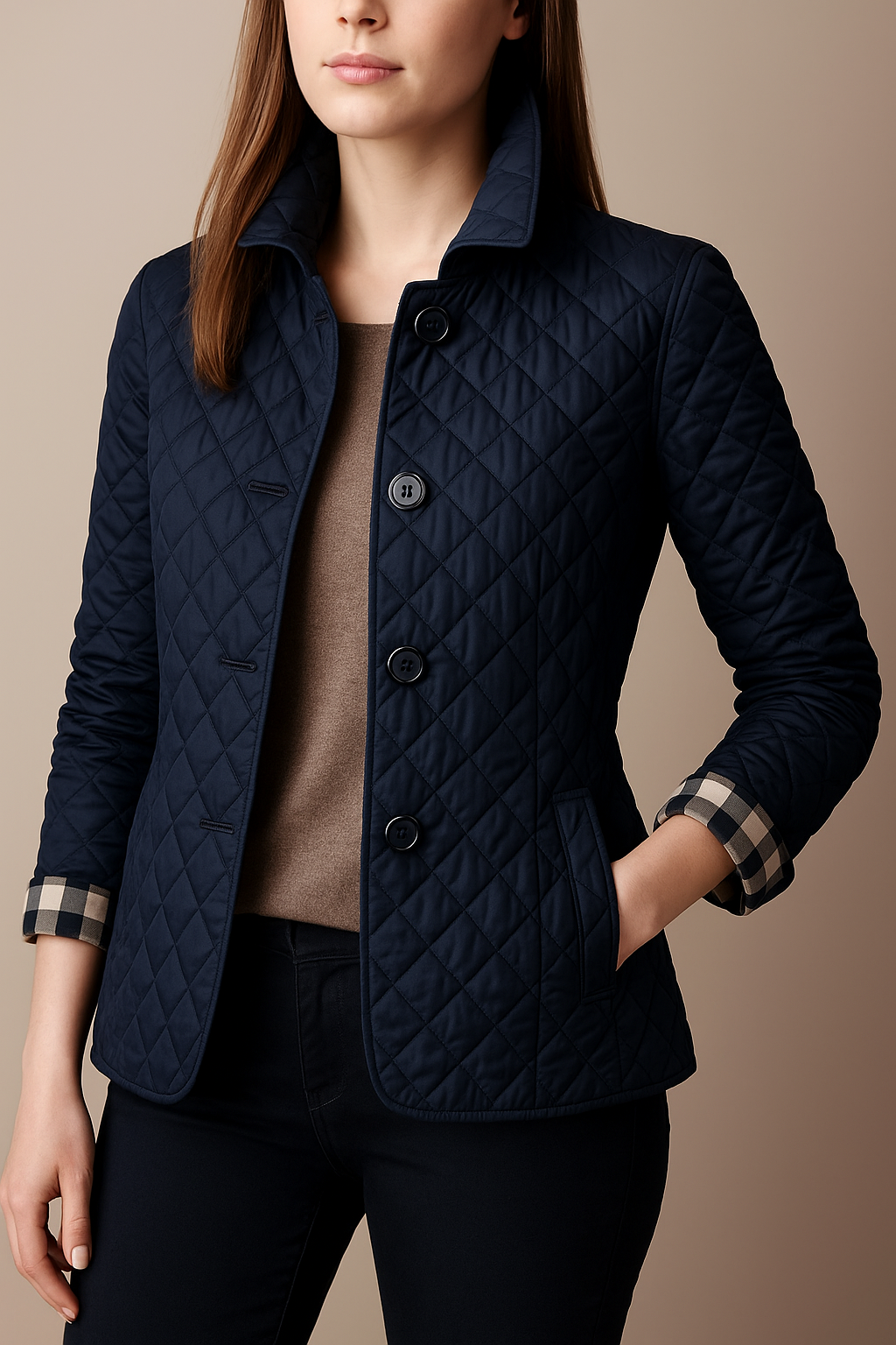 Madona Quilted Button Jacket