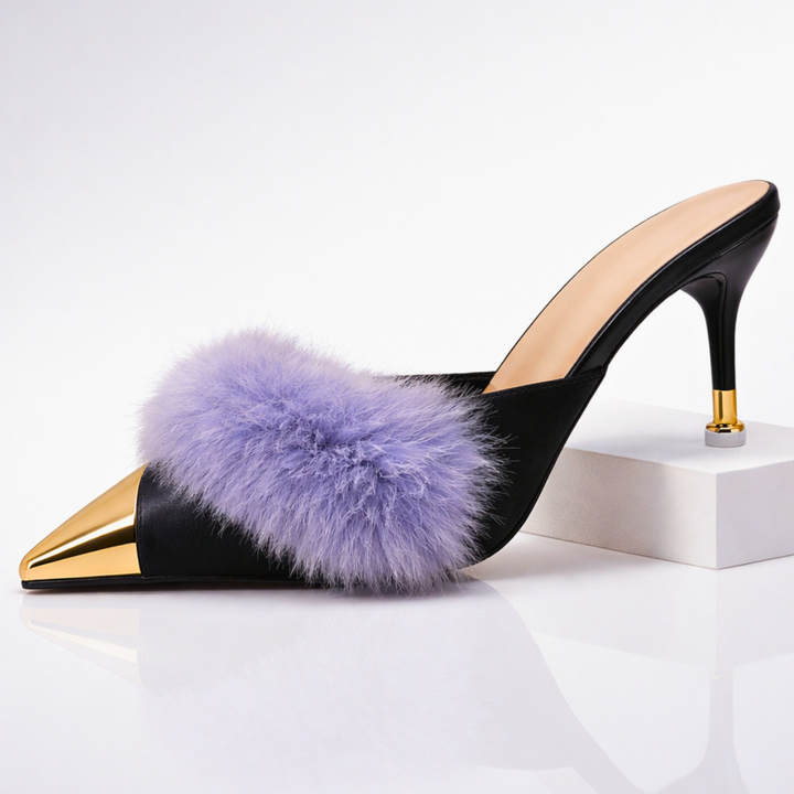 Clarke Whisper Fur Heels