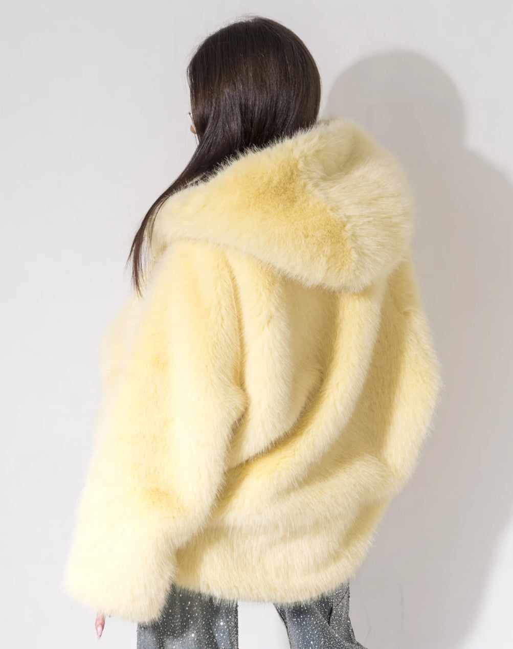Juliana Soft Fur Hooded Coat