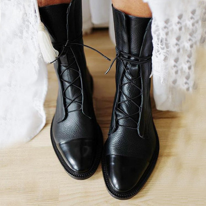 Kinsley Elegant Lace-Up Ankle Boots