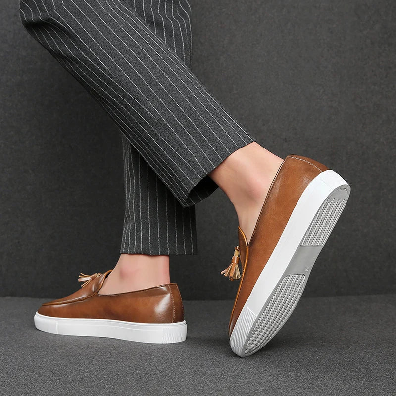 Finnian Tasseled Leather Loafer