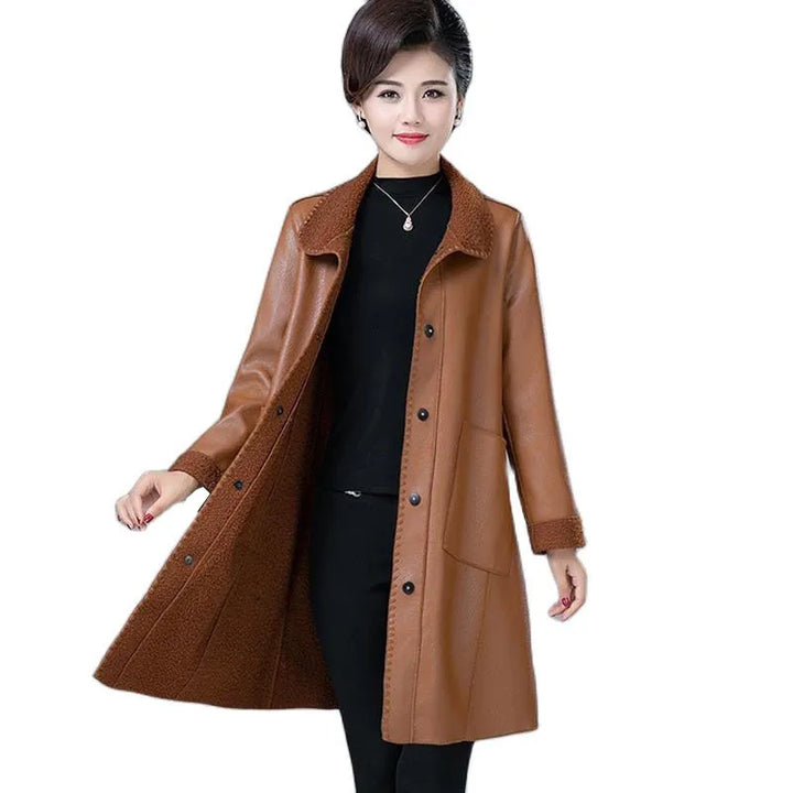 Genevieve Shearling Collar Jacket