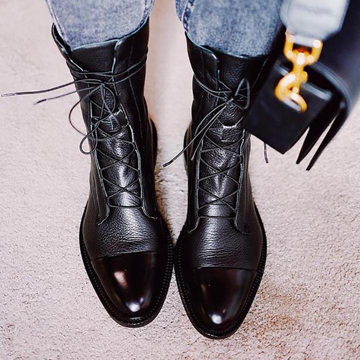 Kinsley Elegant Lace-Up Ankle Boots