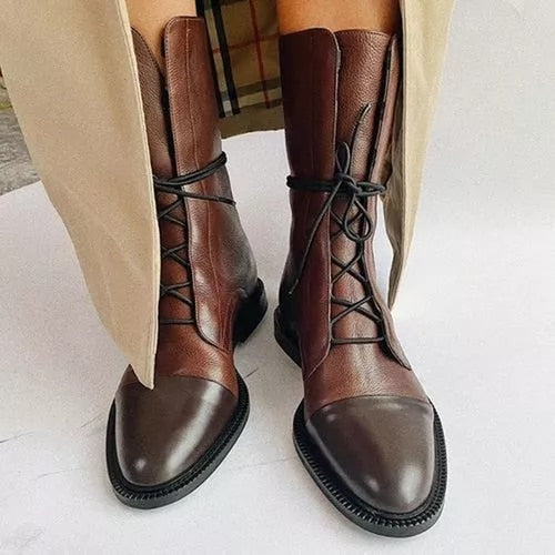 Kinsley Elegant Lace-Up Ankle Boots