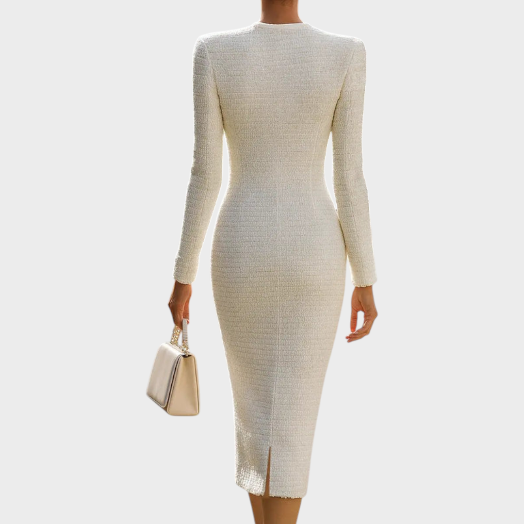 Beatrix Button Front Midi Dress