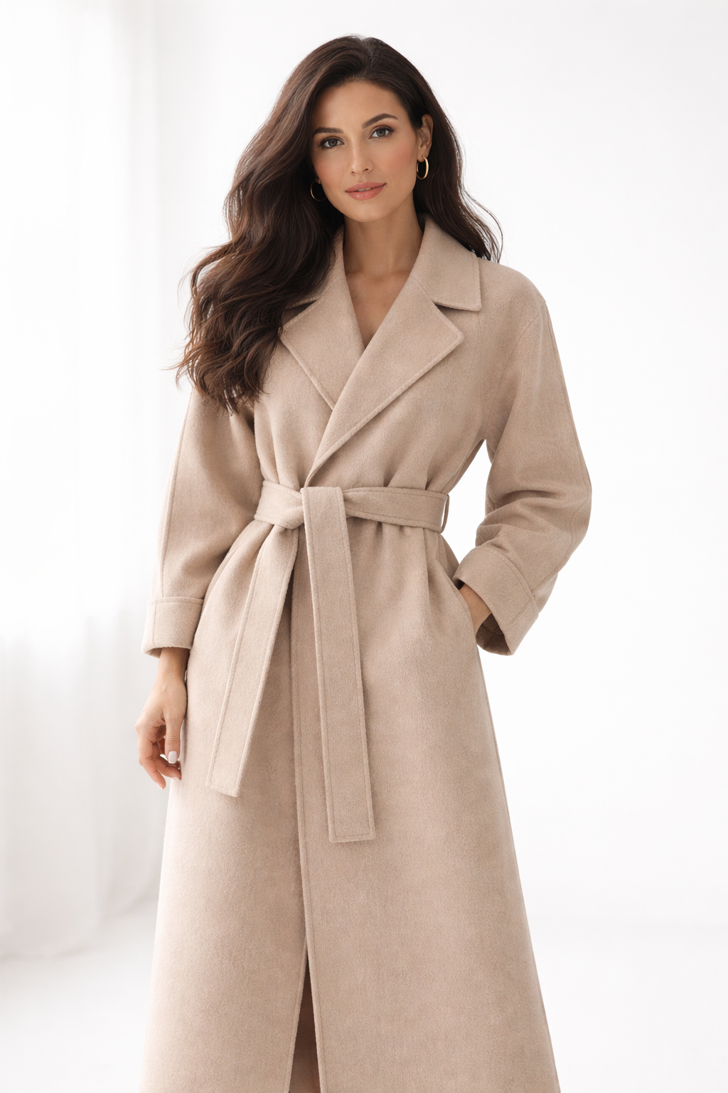 Lenora Belted Wrap Coat